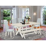 East West Furniture X-Style 6-piece Wood Di… product image