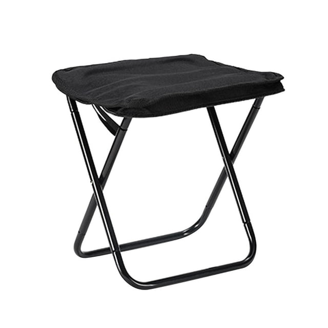 S SERENABLE Tabouret de Camping Tabouret de Camp Chaise Compacte pour Adultes Chaise Portable Robuste Mini Noir