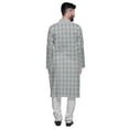 thumbnail image 3 of Atasi Designer Kurta Set For Boys Printed Long Kurta Pajama Summer Clothing, 3 of 4