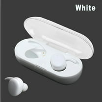 Wireless Earbuds Bluetooth 5.3 Headphones, 40Hrs Playback Stereo Ear Buds with LED Display Charging Case IPX7 Waterproof in-Ear Earphones with Mic for Phone Tablet Laptop Sports - White