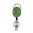 thumbnail image 1 of Crystal Retractable Keychain Shinny Rhinestones Badge Reel ID Lanyard Name Tag Card Holder Badge Holder Car Key Chain Belt Clips Green, 1 of 6