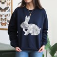 thumbnail image 4 of EcoLoom Love Bunny Rabbit Lover Animal Pet Owner Easter Long Sleeve Unisex Midweight Crewneck Sweatshirt, 4 of 4