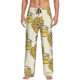 thumbnail image 1 of Fotbe Cartoon Honey Pot Bee Sunflower Pantalones de Pijama para Hombre, Pantalones de Dormir, Pantalones de Casa con Cintura Ajustable y Bolsillos-Large, 1 of 6