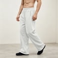thumbnail image 7 of Casual Pants for Men Drawstring Waist Wide-Leg Loose-Fitting Long Pants Sports Pants With Pockets Sizes XS-2XL, 7 of 7