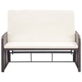 thumbnail image 5 of vidaXL 2 Piece Garden Lounge Set with Cushions Poly Rattan Brown, 5 of 5