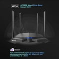 Tenda AC1200 Smart WiFi Router, High Speed Dual Band Wireless