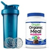 Orgain Keto Collagen, Gluten Free, Paleo Friendly Protein Powder, Vanilla (0.88 LB) with BlenderBottle Classic V2 28-Ounce Shaker Bottle for Protein Shakes, Ocean Blue and Bonus Nutrition Basics Whisk