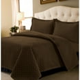 thumbnail image 5 of Marwah Corporation Brisbane Solid Oversized Quilt Set cashmere Twin Teen & Dorm Solid Color 2 Piece, 5 of 5