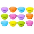 thumbnail image 2 of Suministros para hornear, 12 piezas de moldes de silicona para hornear, moldes para muffins, moldes de silicona para hornear de alta capacidad, 2 of 12