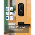 thumbnail image 3 of DESLOC B200 Fingerprint Smart Door Lock with 2 Lever Handles, App Control, Smart Locks for Front Door, Deadbolt Smart Lock, Electronic Keypad Deadbolt Lock, Emergency Power Port, 12 Months Battery, 3 of 11