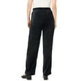 thumbnail image 2 of Woman Within Plus Size Wide-Leg Velour Pant, 2 of 3