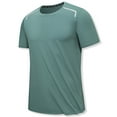 thumbnail image 2 of Agkizg Men Summer T Shirts Solid Color Short Sleeve Crew Neck Tops Loose Fitting Casual Lightweight Daily Wear, 2 of 4
