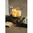 thumbnail image 2 of Kalalou Giant Glass Candle Cylinder w/ Metal Insert, 2 of 2