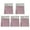 Pink, variant on 5 Pcs Clear Memos Pad Adhesive Sticking Note Macaroon Color Notepads for Student