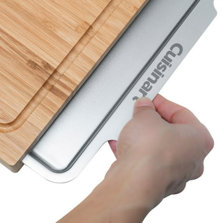 Cuisinart - Bamboo Cutting Board w/Slide Out Tray