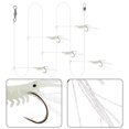 thumbnail image 4 of 5 Pcs Fishing Lure Soft Rigs Luminous Shrimp Bait Jigs Shrimp Skewer Fishing Hook, 4 of 4