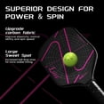 thumbnail image 3 of Luzz Pickleball Attack Paddle(16mm)T700 Carbon Fiber Friction Surface Thermoformed Intermediate Advanced ZZ Racket, 3 of 8