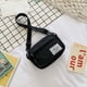 thumbnail image 2 of Moda mujer lona patchwork crossbody teléfono Bolso mini bolsos (negro), 2 of 5