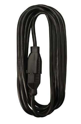 woods 5601 16/3 25-foot sjtw indoor extension cord, perfect for home or office, black