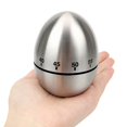 thumbnail image 4 of Cooking Tools Kitchen Timer Stainless Steel Egg 60 Minutes Mechanical Time Clock Counting Cute Kitchen Egg Timer, 4 of 7