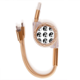 thumbnail image 1 of El budismo Yin Yang flor diseño redondo Cable de carga telescópico múltiples USB tres en uno, 1 of 3