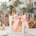 thumbnail image 3 of Transparent Window Gift Bags with Handles for Wedding Favors, Birthday, Baptism - 20-Pack, 3 of 6