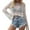 White, variant on Fshinging Womens Tank Top Solid Hollow Out Long Sleeve Cropped Cover Ups Layering Black L