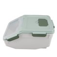 thumbnail image 4 of PP Airtight Rice Container Plastic Airtight Rice Bin Mint Green Rice Storage Bin with Easy Open Lid for Kitchen Pantry Flour Grains Pet Food, 4 of 7