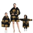 thumbnail image 4 of Couverture à Capuchon Assortie Mère-Fille pour Femmes et Enfants avec Manches, Chandail en Molleton Chaud, 4 of 7