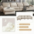 thumbnail image 4 of [Modern U_Style Large L-Shape Feather Filled Sofa for Living Room - 129.9''W x 72''D x 31.5''H], 4 of 17