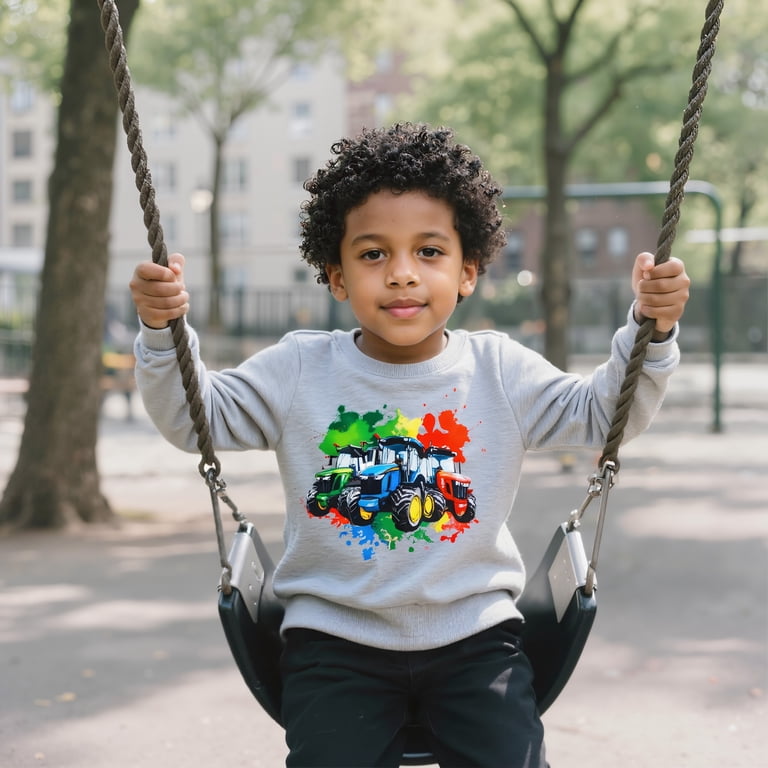 Aideaone Toddler Boys Crewneck Sweatshirt photo 3