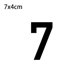 thumbnail image 5 of Advancent Pegatina de número de casa, placa autoadhesiva acrílica, Hotel, oficina, comedor, Bar, dirección, puerta de armario, decoración sencilla Kits de decoración para fiestas Numero 7 7x4cm Advancent HA067763-20, 5 of 6