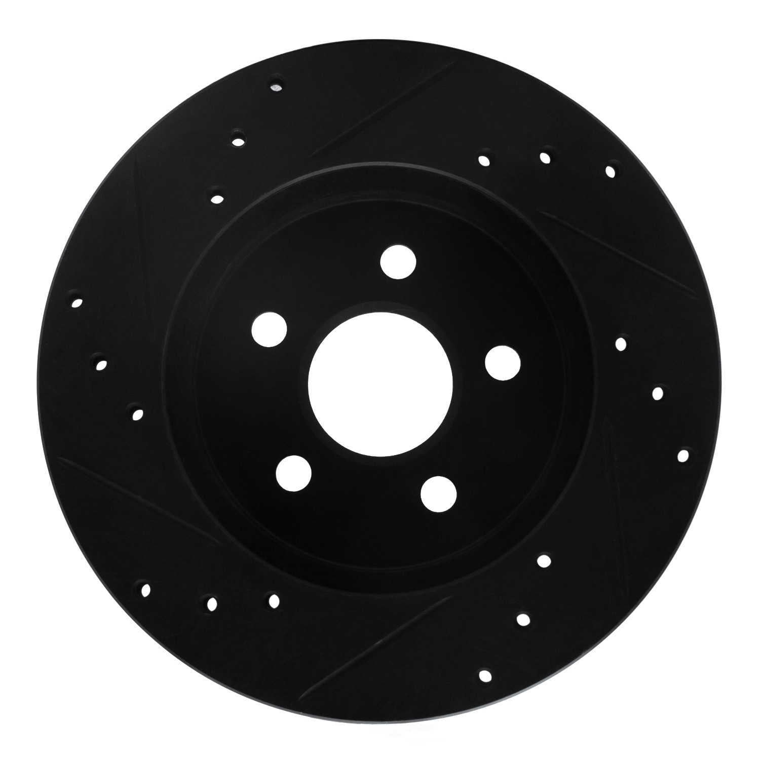 Dynamic Friction Company 633-52009R DFC Brake Rotor - Drilled And Slotted - Black