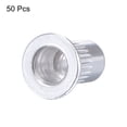 thumbnail image 4 of Unique Bargains M3 Rivet Nuts Aluminium Alloy Knurled Flat Head Threaded Insert Nut Silver 50 pcs, 4 of 5