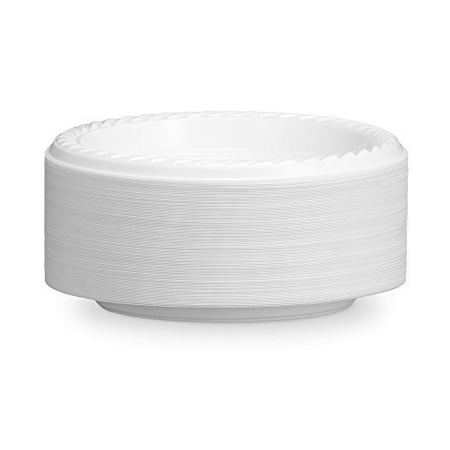 Disposable plastic plates microwave safe, White (100
