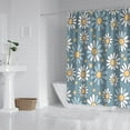 thumbnail image 2 of Waterproof Cute Boho Daisy Shower Curtain 72x72 Inch Boho Style Polyester Unique Shower Curtain for Bathroom Hotel Home Decor with 12 Plastic Hooks, 2 of 5