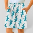 thumbnail image 2 of Boys Summer Shorts 11-12 Years Shorts for Boys with Pockets Loose Short Boy Cargo Shorts for Boys Boy Cargo Shorts Size 14-16 School Kids Twill White, 2 of 4