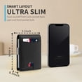 thumbnail image 3 of Cartera RUNBOX, delgada, de piel, con bloqueo RFID, 11 tarjeteros, 3 of 6