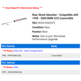 thumbnail image 2 of Rear Shock Absorber - Compatible with 1998 - 2000 BMW 323i Convertible 1999, 2 of 2