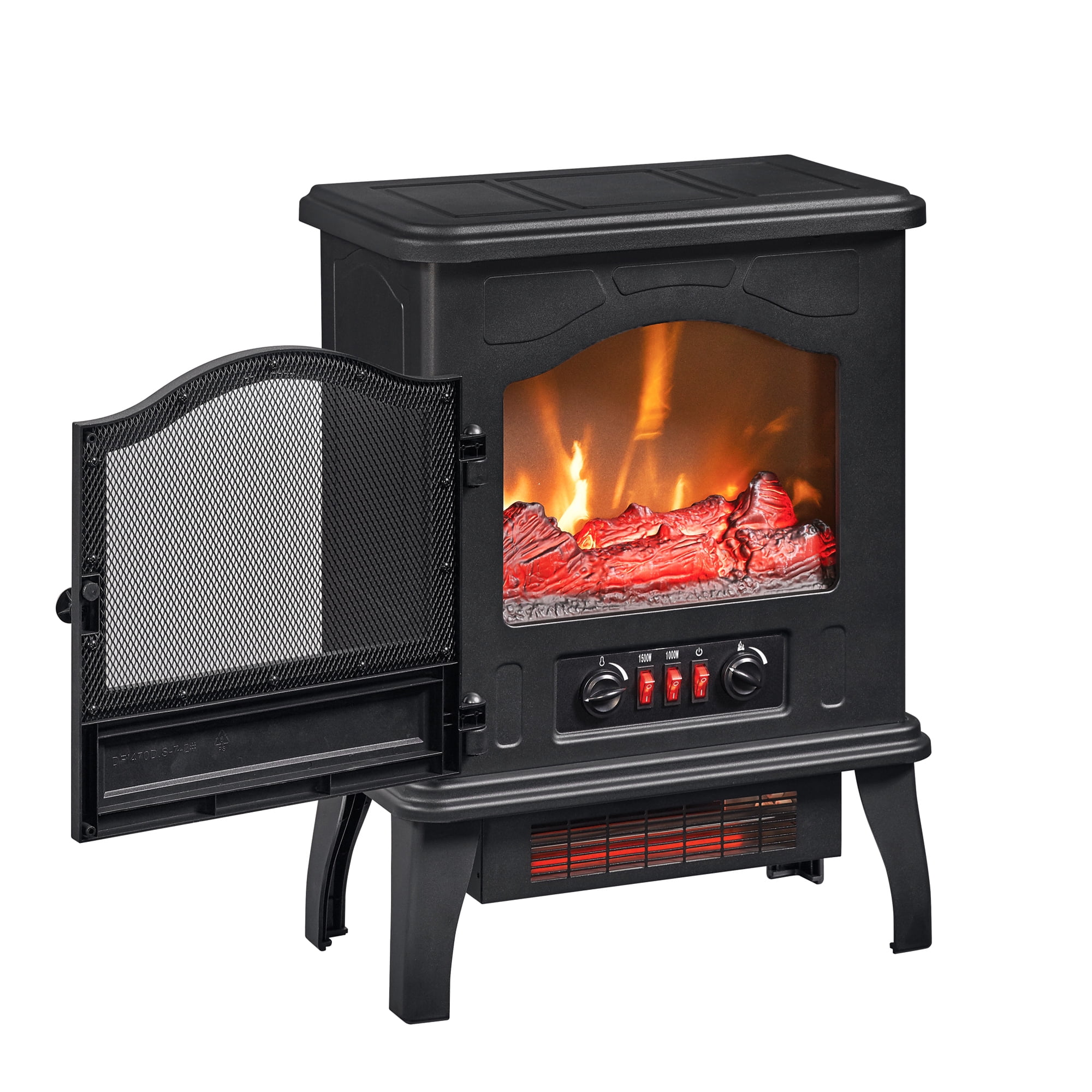 ChimneyFree Powerheat Infrared Quartz Electric Stove Heater, 1500W, Bronze  - Walmart.com