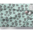 thumbnail image 2 of Soimoi Green Rayon Fabric Life Begins After Coffee Text Decor Fabric Printed Yard 42 Inch Wide, 2 of 5