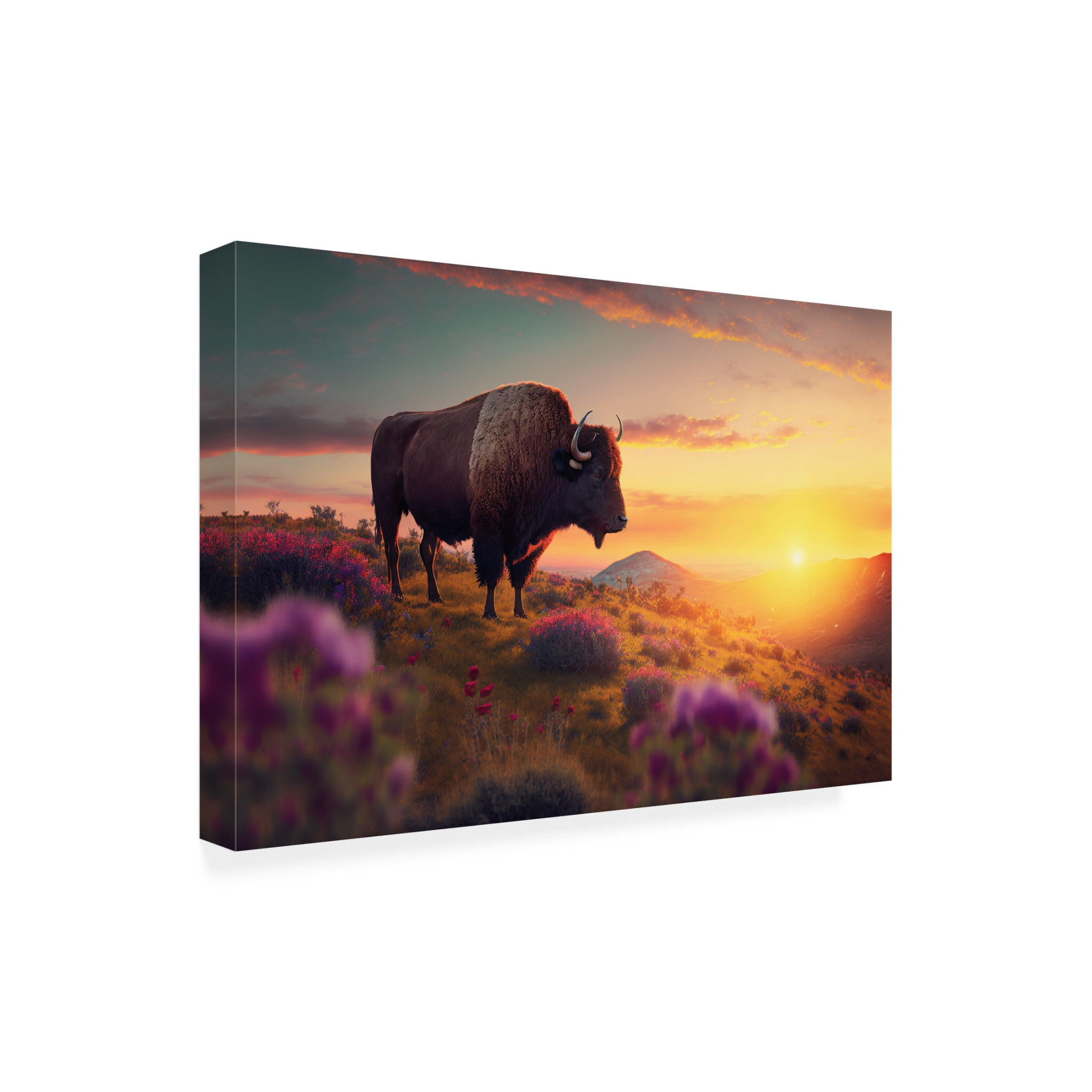 Canvas Wall Art - Ray Heere 'North American Wildlife 59' Wall Art for Living Room, Bedroom, or Office Décor by Trademark Fine Art - 24 x 16 Inches