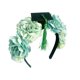 thumbnail image 2 of Diadema floral de graduación con pinza para el cabello con flores falsas para accesorios de fotos y ceremonias de graduación universitaria., 2 of 5