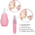 thumbnail image 3 of Baby Grooming Kit, Infant Safety Care Set with Hair Brush Comb Nail Clipper Nasal Aspirator for Newborn Girls Boys (Pink), 3 of 6