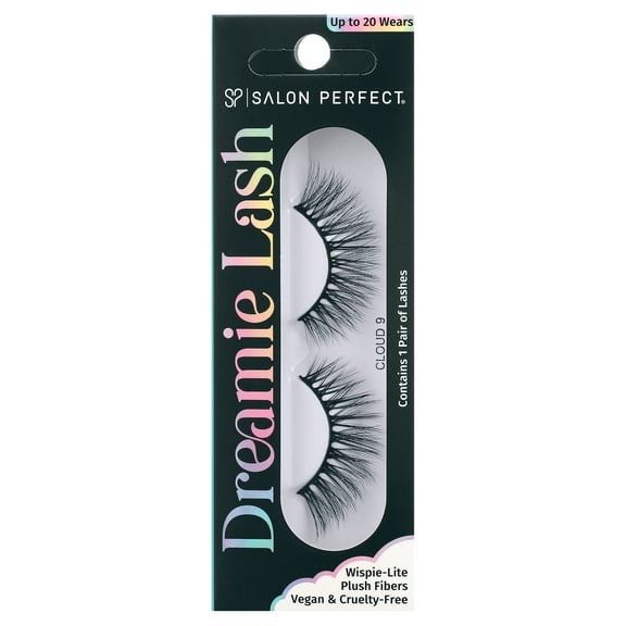 Salon Perfect Dreamie Lash False Eyelashes, Wispy Natural Looking Fake Lashes, Cloud 9, 1 Pair