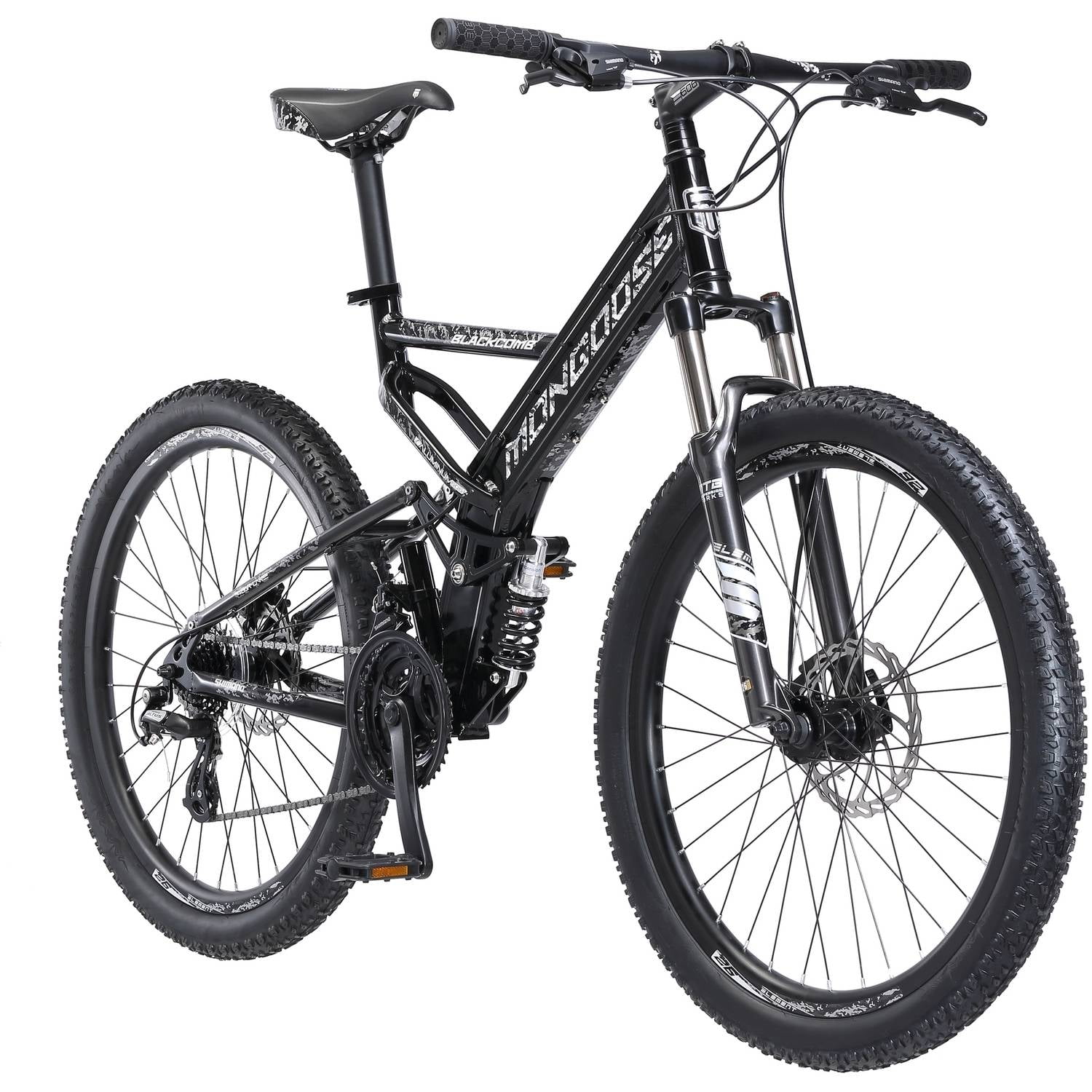 Mongoose Mountain Bike, 26inch wheels, 24 speeds, Black, Men