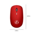 thumbnail image 4 of Xihbxyly Dia Del Primer Ministro Ratón Inalámbrico 2,4G, Silencioso, con Receptor Usb, Portátil, para Pc, Tableta, Portátil, con Sistema, 4 of 5