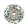 thumbnail image 2 of 47.24in Christmas Tree Skirt Snowman Reindeer Snowflake Christmas Tree,Winter Holiday Tree Mat Decoration,Soft Decorative Mat for Living Room,Bedroom & Entrance to Create Cozy Festive Atmosphere, 2 of 6