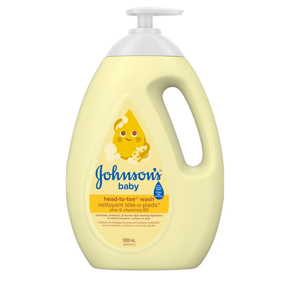 Johnson's Baby Wash and Shampoo for Baths, Head-to-Toe, Tear Free, 1000 ml
