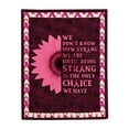 thumbnail image 2 of Blanket Polyester Blanket Breast Cancer Pink Ribbon Awareness Flannel Blanket F 130 × 150Cm, 2 of 9